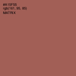 #A15F55 - Matrix Color Image