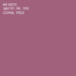 #A1607C - Coral Tree Color Image