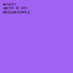 #A161F1 - Medium Purple Color Image