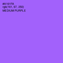 #A161FA - Medium Purple Color Image