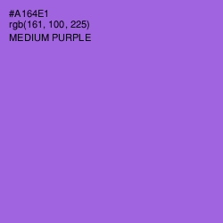 #A164E1 - Medium Purple Color Image