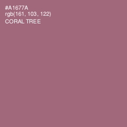 #A1677A - Coral Tree Color Image