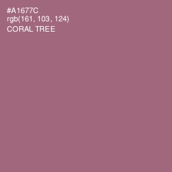 #A1677C - Coral Tree Color Image