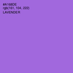 #A168DE - Lavender Color Image