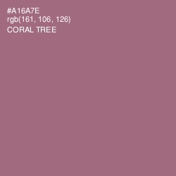 #A16A7E - Coral Tree Color Image