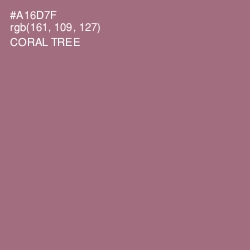 #A16D7F - Coral Tree Color Image