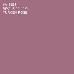 #A16E81 - Turkish Rose Color Image