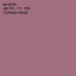 #A16F81 - Turkish Rose Color Image