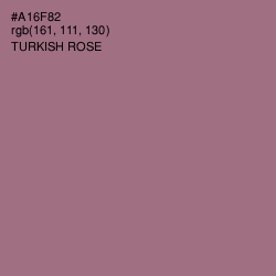 #A16F82 - Turkish Rose Color Image