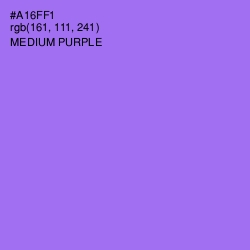 #A16FF1 - Medium Purple Color Image