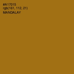 #A17015 - Mandalay Color Image