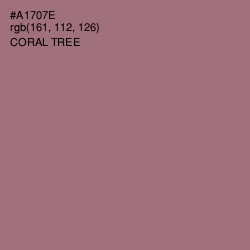 #A1707E - Coral Tree Color Image