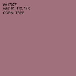 #A1707F - Coral Tree Color Image