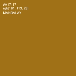 #A17117 - Mandalay Color Image