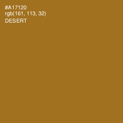 #A17120 - Desert Color Image