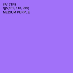 #A171F9 - Medium Purple Color Image