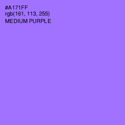 #A171FF - Medium Purple Color Image