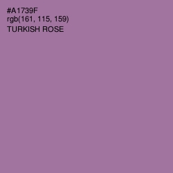 #A1739F - Turkish Rose Color Image