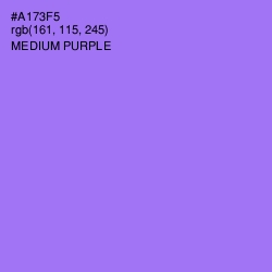 #A173F5 - Medium Purple Color Image