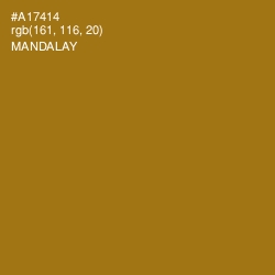 #A17414 - Mandalay Color Image