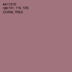 #A1747D - Coral Tree Color Image
