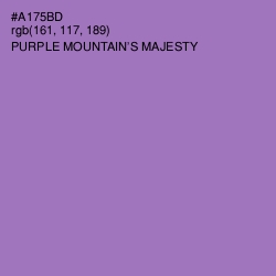 #A175BD - Purple Mountain's Majesty Color Image