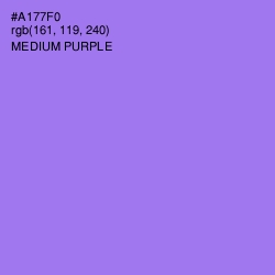 #A177F0 - Medium Purple Color Image