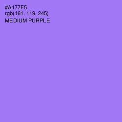 #A177F5 - Medium Purple Color Image