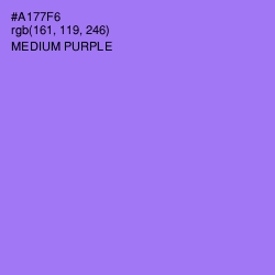 #A177F6 - Medium Purple Color Image