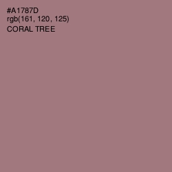 #A1787D - Coral Tree Color Image