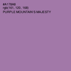 #A178A8 - Purple Mountain's Majesty Color Image