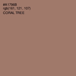 #A1796B - Coral Tree Color Image