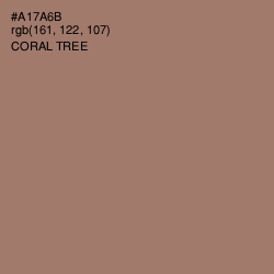 #A17A6B - Coral Tree Color Image