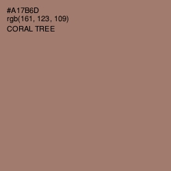 #A17B6D - Coral Tree Color Image