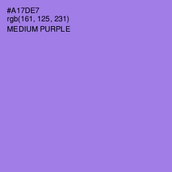 #A17DE7 - Medium Purple Color Image