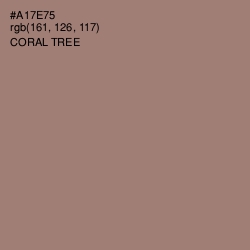 #A17E75 - Coral Tree Color Image