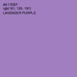 #A17EBF - Lavender Purple Color Image