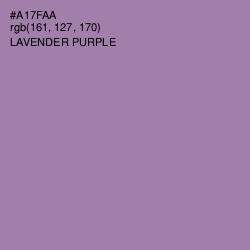 #A17FAA - Lavender Purple Color Image