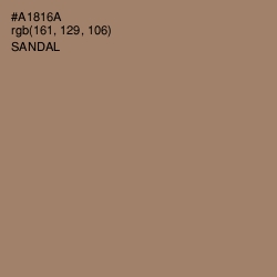 #A1816A - Sandal Color Image