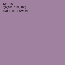 #A181A0 - Amethyst Smoke Color Image