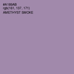 #A189AB - Amethyst Smoke Color Image