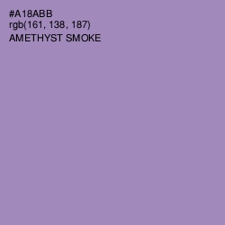 #A18ABB - Amethyst Smoke Color Image