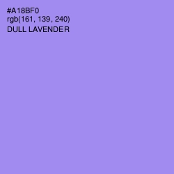 #A18BF0 - Dull Lavender Color Image