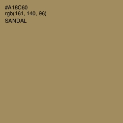 #A18C60 - Sandal Color Image