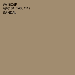 #A18C6F - Sandal Color Image