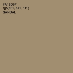 #A18D6F - Sandal Color Image