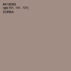 #A18D83 - Zorba Color Image