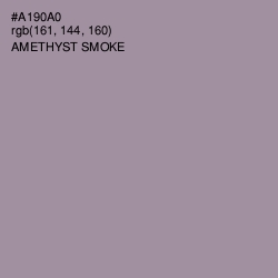 #A190A0 - Amethyst Smoke Color Image