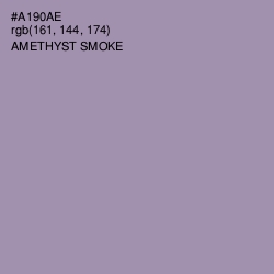 #A190AE - Amethyst Smoke Color Image