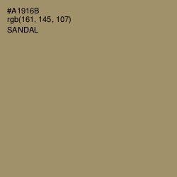 #A1916B - Sandal Color Image